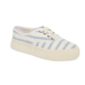 Soludos platform stripe  sneaker new